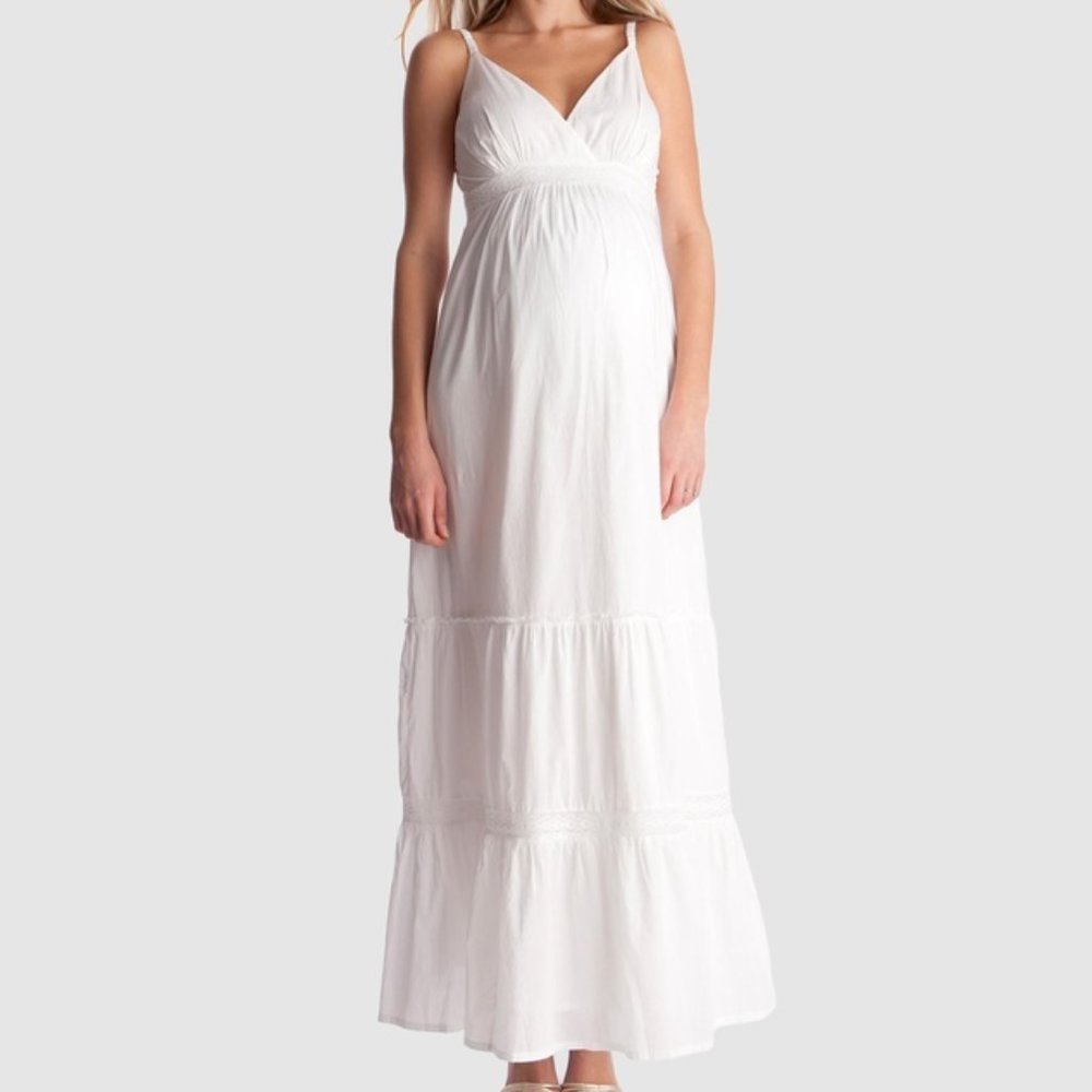 Seraphine Melody Woven Maxi Boho Maternity Dress